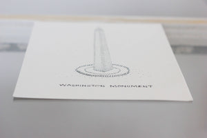 Washington Monument - Washington, DC Stipple Art Print
