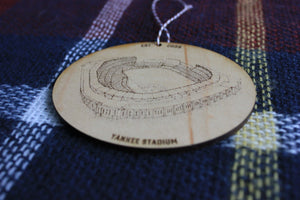 Yankee Stadium - New York Yankees - Stipple Drawing Ornament - New York Yankees Ornament - Wood Ornament - Christmas