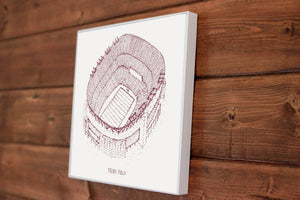 FedEx Field Stadium, Home of Washington Football, Stipple Art Print