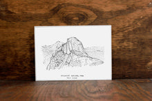 Half Dome at Yosemite National Park Stipple Art Print