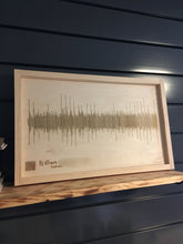 Custom Baby Heartbeat Wood Art - Laser Engraved Sound Wave of Baby Heartbeat - Nursery Wall Decor