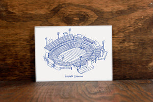 Highmark Stadium, Home of the Buffalo Bills, Stipple Art Print