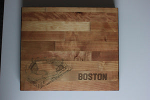 Fenway Park, Home of Boston Baseball, Butcher Block Cutting Board