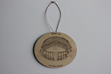 Kauffman Stadium, Home of the Kansas City Royals, Stipple Art Wood Ornament