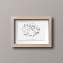 Mercedes Benz Stadium, Home of the Atlanta Falcons, Stipple Art Print