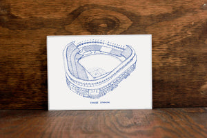 Old Yankee Stadium - New York Yankees - Stipple Art Print  - Baseball Art - New York Yankees Art - New York Yankees Print - Sports Art
