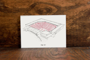 The Pit, Home of the New Mexico Lobos, Stipple Art Print
