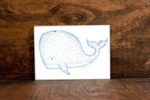 Whale Stipple Art Print