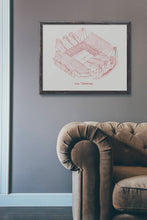 Old Trafford, Home of Manchester United, Stipple Art Print