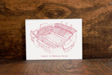 Donald W Reynolds Stadium - Arkansas Razorbacks - Stipple Drawing - Football Art - Arkansas Razorbacks Art - Arkansas Razorbacks Print