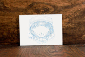 Rogers Centre - Toronto Blue Jays - Stipple Art Print  - Baseball Art - Toronto Blue Jays  Art - Toronto Blue Jays  Print - Sports Art