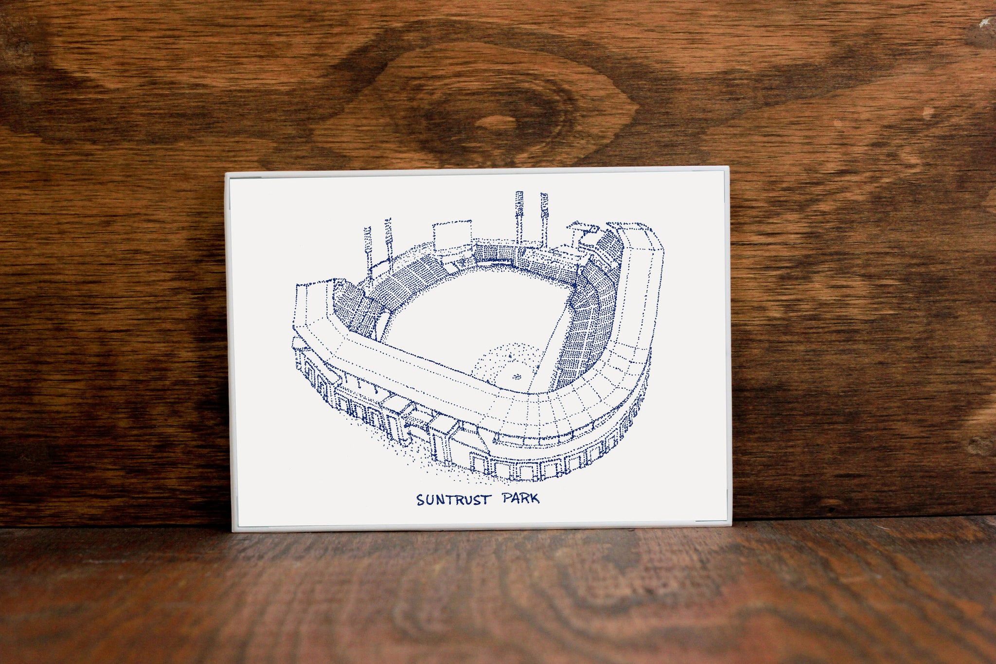 SunTrust Park - Atlanta Braves - Stipple Art Print - Stipple Drawing - –  Designs By Patterson