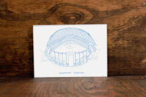 Kauffman Stadium - Kansas City Royals - Stipple Drawing - Baseball Art - Kansas City Royals Art - Kansas City Royals Print