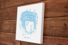 Dodger Stadium, Home of the Los Angeles Dodgers, Stipple Art Print