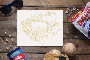 PNC Park - Pittsburgh Pirates - Stipple Art Print -