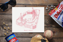 Busch Stadium - St. Louis Cardinals - Stipple Drawing - Baseball Art - St. Louis Cardinals Art - St. Louis Cardinals Print