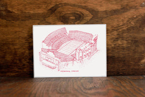 Memorial Stadium - Nebraska Cornhuskers - Nebraska - Football Art - Nebraska Cornhuskers Art - Nebraska Cornhuskers Print