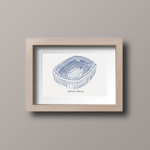 MetLife Stadium - New York Giants - Stipple Art Print - Football Art - New York Giants Art - Giants Print