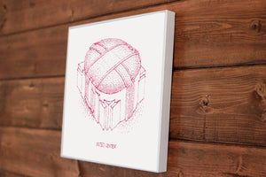 United Center - Chicago Blackhawks - Stipple Art Print - Stipple Drawing - Hockey Art - Chicago Blackhawks Art - Arena Art