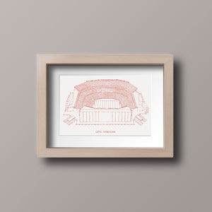 Levi Stadium  - San Francisco 49ers - Stipple Art Print - Stipple Drawing - Football Art - San Francisco 49ers Art - 49ers Print