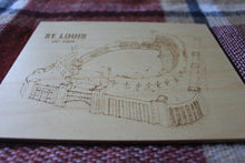 Wood Art - Busch Stadium - St Louis Cardinals - Stipple Drawing - Gallery Wall - Wall Decor - St Louis Cardinals Art