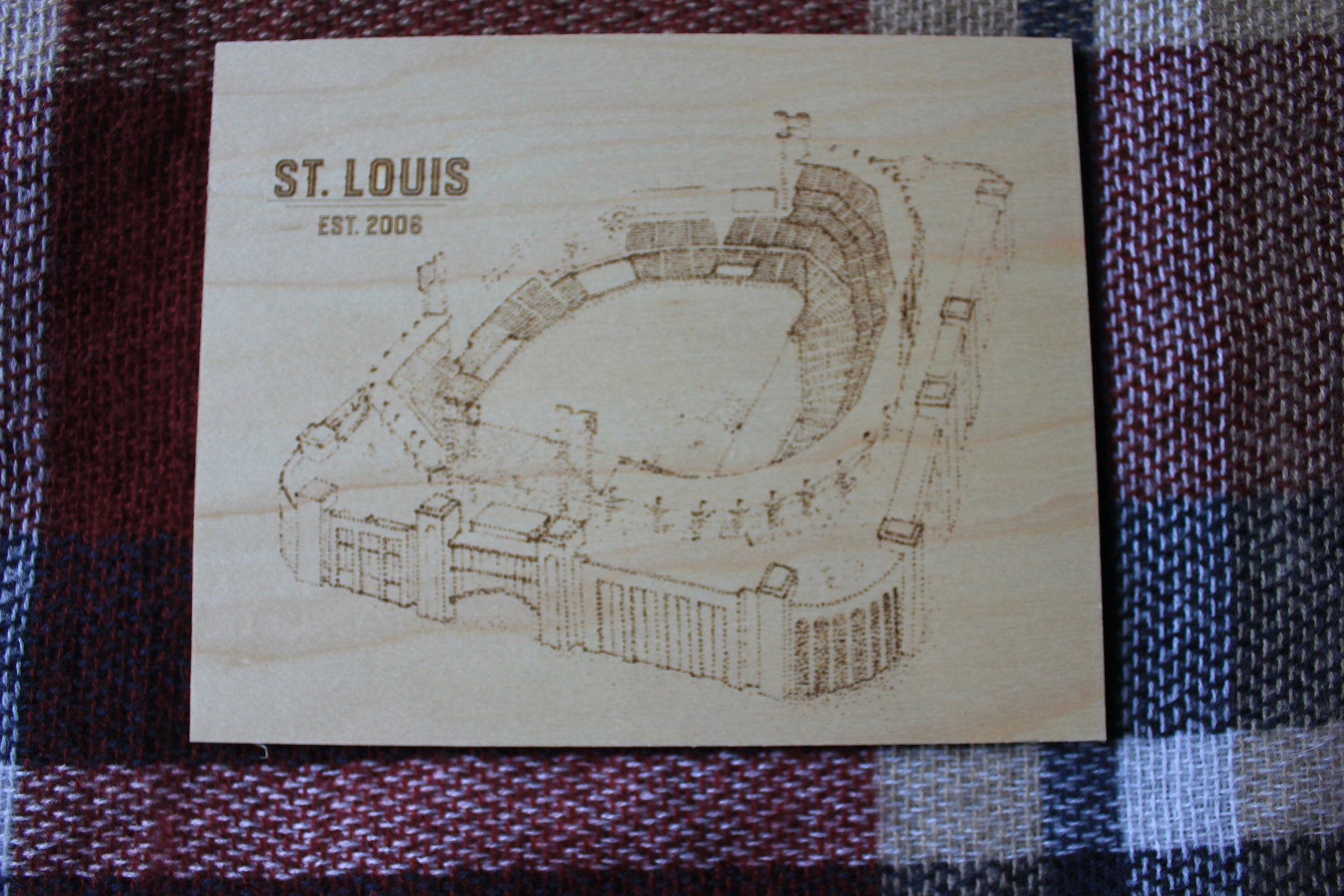 St Louis Cardinal's Baseball Wood Framed Raised Letter 