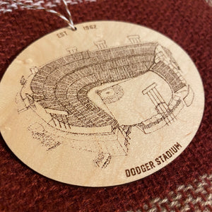 Dodger Stadium - Los Angeles Dodgers - Stipple Drawing Ornament - Los Angeles Dodgers Ornament - Dodger Stadium Ornament - Christmas