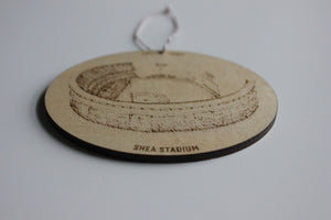 Shea Stadium - New York - Stipple Drawing Ornament - New York Ornament - Shea Stadium Ornament - Christmas