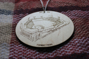 Fenway Park - Boston Red Sox - Stipple Drawing Ornament - Boston Red Sox Ornament - Fenway Ornament - Christmas