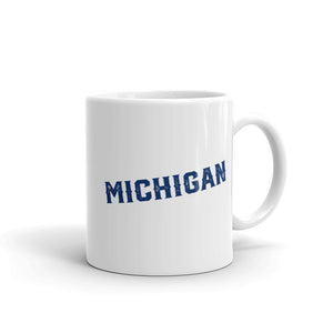 Michigan Stadium - Michigan Wolverines - Stipple Art Mug - Stipple Drawing - College Football Mug - Michigan Wolverines Art - Michigan